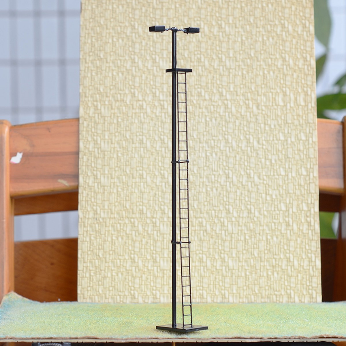 1 x O scale model railroad yard light long life LED made street lamppost R44DB